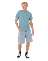 Fade Out Icon T-Shirt in Storm Blue