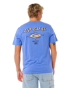 The Rip Curl Mens Fade Out Icon T-Shirt in Blue Haze