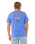 The Rip Curl Mens Fade Out Icon T-Shirt in Blue Haze