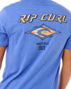 The Rip Curl Mens Fade Out Icon T-Shirt in Blue Haze