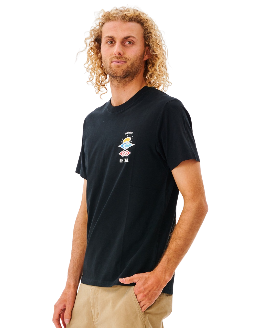 Search Icon T-Shirt in Black