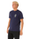 The Rip Curl Mens Search Icon T-Shirt in Navy & Grey