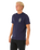 The Rip Curl Mens Search Icon T-Shirt in Navy & Grey