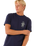 The Rip Curl Mens Search Icon T-Shirt in Navy & Grey