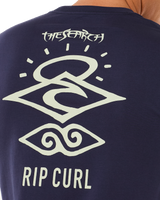 The Rip Curl Mens Search Icon T-Shirt in Navy & Grey