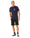 The Rip Curl Mens Search Icon T-Shirt in Navy & Grey