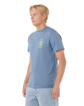 Search Icon T-Shirt in Bluefin