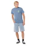 Search Icon T-Shirt in Bluefin