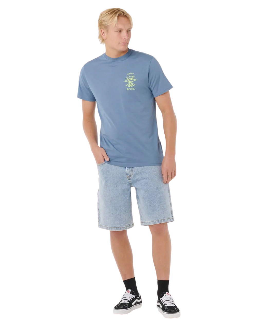 Search Icon T-Shirt in Bluefin