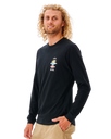 Search Icon Long Sleeve T-Shirt in Black