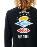 Search Icon Long Sleeve T-Shirt in Black