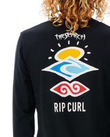 Search Icon Long Sleeve T-Shirt in Black