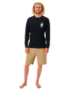 Search Icon Long Sleeve T-Shirt in Black