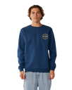 The Rip Curl Mens Staple Sweatshirt in Light Navy