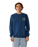 The Rip Curl Mens Staple Sweatshirt in Light Navy