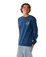 The Rip Curl Mens Staple Sweatshirt in Light Navy