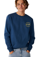 The Rip Curl Mens Staple Sweatshirt in Light Navy