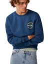 The Rip Curl Mens Staple Sweatshirt in Light Navy