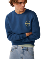 The Rip Curl Mens Staple Sweatshirt in Light Navy