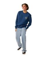 The Rip Curl Mens Staple Sweatshirt in Light Navy