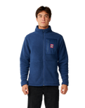 The Rip Curl Mens Big Bear Zip Fleece in Navy