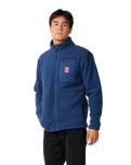 The Rip Curl Mens Big Bear Zip Fleece in Navy