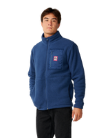 The Rip Curl Mens Big Bear Zip Fleece in Navy