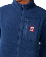 The Rip Curl Mens Big Bear Zip Fleece in Navy
