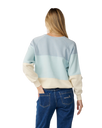 The Rip Curl Womens Seeker Raglan Standard Sweatshirt in Light Blue
