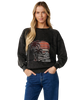 Seeker Raglan Standard Sweatshirt in Washed Black