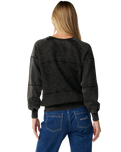 Seeker Raglan Standard Sweatshirt in Washed Black