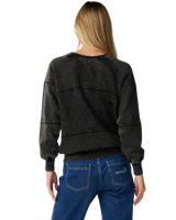 Seeker Raglan Standard Sweatshirt in Washed Black