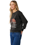 Seeker Raglan Standard Sweatshirt in Washed Black