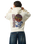 Surf The World Zip Hoodie in Bone