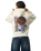 Surf The World Zip Hoodie in Bone