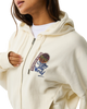 Surf The World Zip Hoodie in Bone
