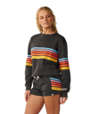 The Rip Curl Womens Surf Revival Relaxed Sweatshirt in Washed Black