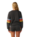 The Rip Curl Womens Surf Revival Relaxed Sweatshirt in Washed Black