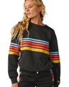 The Rip Curl Womens Surf Revival Relaxed Sweatshirt in Washed Black