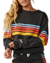 The Rip Curl Womens Surf Revival Relaxed Sweatshirt in Washed Black