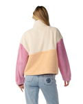 The Rip Curl Womens Surf Revival Heritage Polar Fleece Jacket in Shell