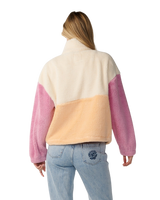 The Rip Curl Womens Surf Revival Heritage Polar Fleece Jacket in Shell