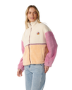 The Rip Curl Womens Surf Revival Heritage Polar Fleece Jacket in Shell