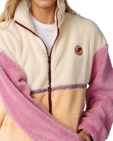 The Rip Curl Womens Surf Revival Heritage Polar Fleece Jacket in Shell
