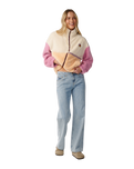 The Rip Curl Womens Surf Revival Heritage Polar Fleece Jacket in Shell