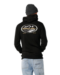 The Rip Curl Mens S-Series Line Up Hoodie in Black
