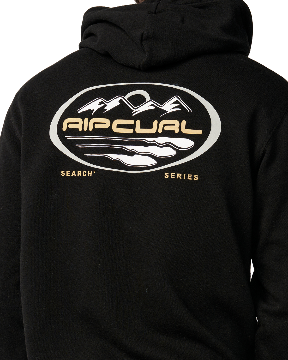 The Rip Curl Mens S-Series Line Up Hoodie in Black