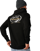 The Rip Curl Mens S-Series Line Up Hoodie in Black