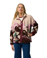 The Rip Curl Womens S-Series Bonded Polar Fleece Jacket in Dark Plum