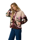 The Rip Curl Womens S-Series Bonded Polar Fleece Jacket in Dark Plum